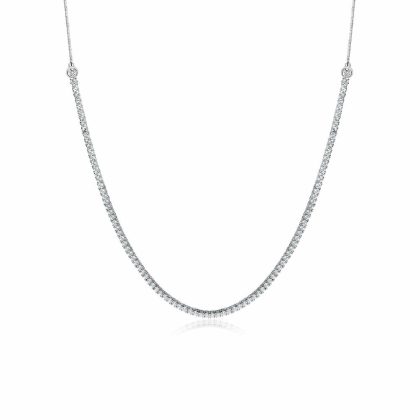 Necklaces & Pendants |   Lexi White Gold Plated Necklace Cn925W-Lexi Jewellery Necklaces & Pendants