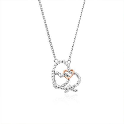 Necklaces & Pendants |   Silver & 9Ct Rose Gold Bound Forever Necklace Jewellery Necklaces & Pendants