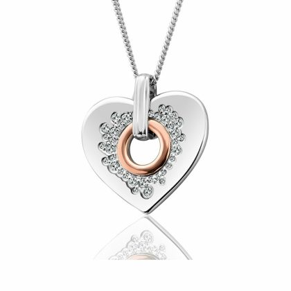 Necklaces & Pendants |   Silver Cariad Sparkle Heart Pendant 3Sccp01 Jewellery Necklaces & Pendants