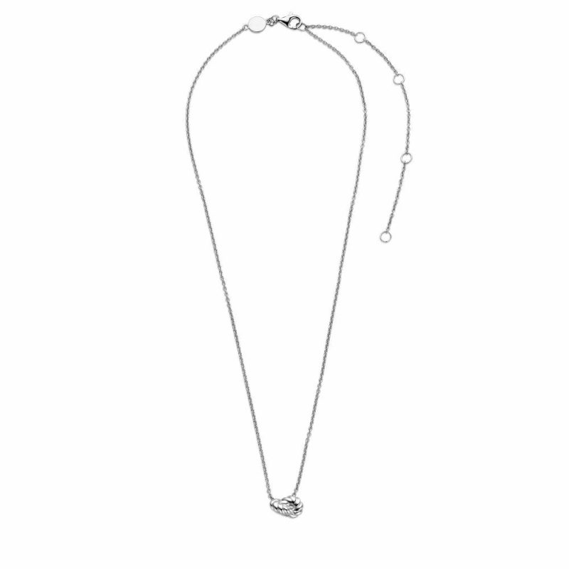 Necklaces & Pendants |   Silver Knot Pendant And Chain 34001St Jewellery Necklaces & Pendants