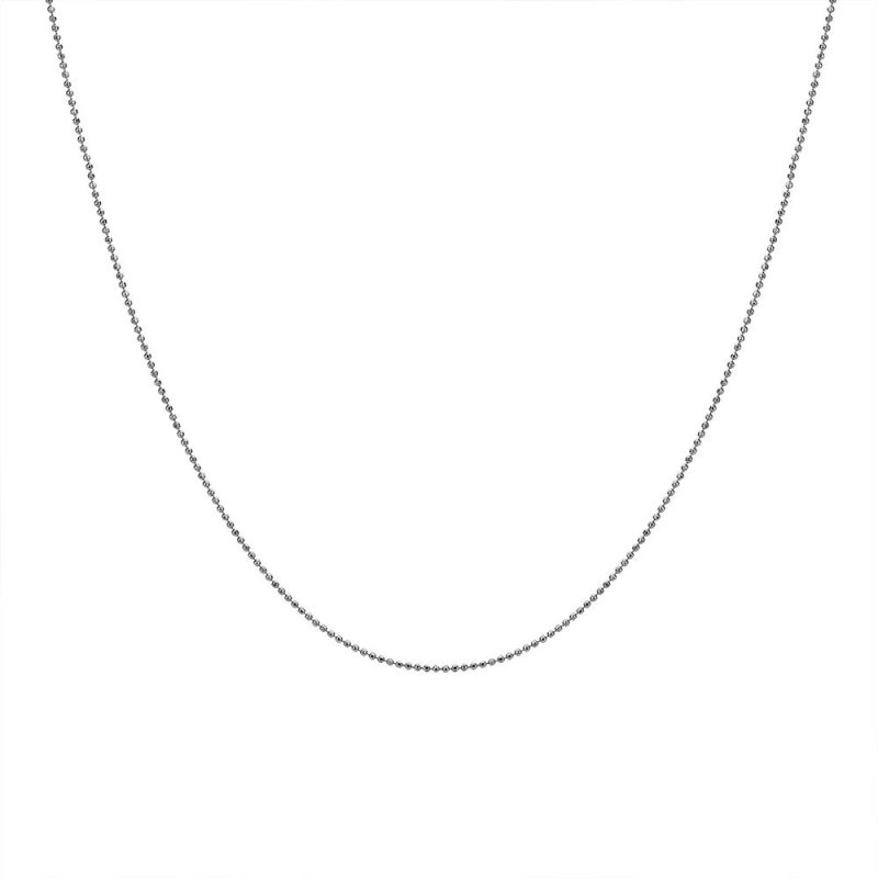 Necklaces & Pendants |   Silver Micro Bead Chain Ch124 Jewellery Necklaces & Pendants