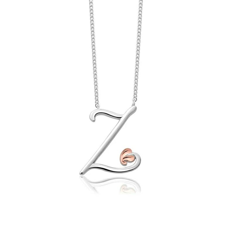 Necklaces & Pendants |   Tree Of Life Silver Initial Z Necklace 3Sitolp26 Jewellery Necklaces & Pendants