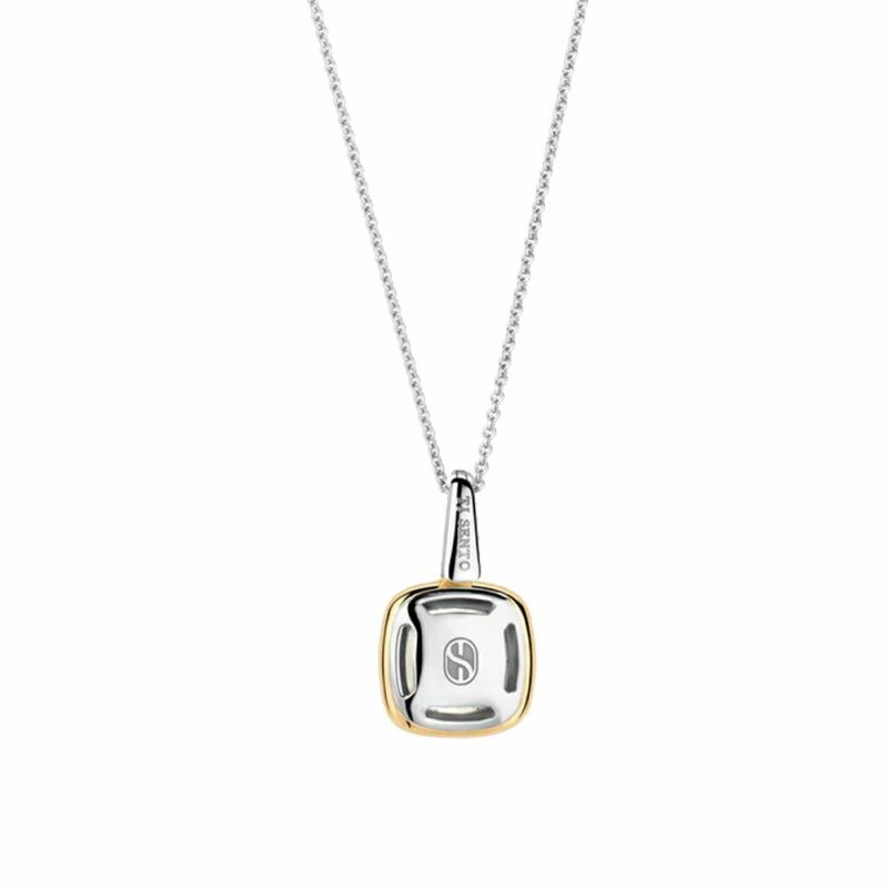 Necklaces & Pendants |   Two Tone Mop Cushion Set Pendant 6829Mw Jewellery Necklaces & Pendants