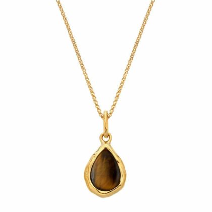 Necklaces & Pendants |   X Gem Teardrop Tigers Eye Pendant Dp1028 Jewellery Necklaces & Pendants