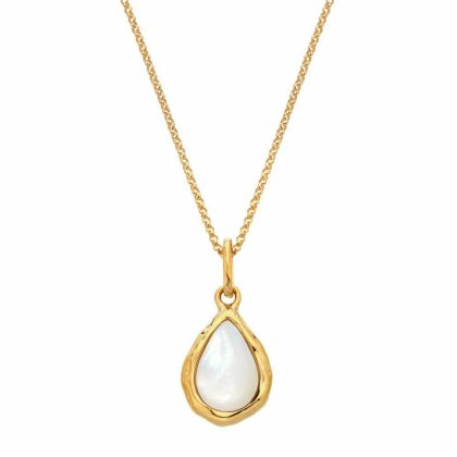 Necklaces & Pendants |   X Gemstones Teardrop Mop Pendant Dp1027 Jewellery Necklaces & Pendants