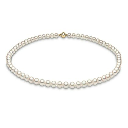 Necklaces & Pendants |   Yoko 18Ct Cultured Pearl 7-7.5Mm Necklace 18″ Jewellery Necklaces & Pendants