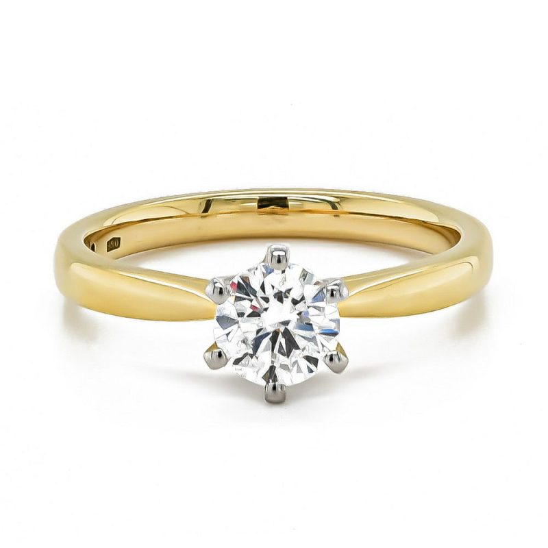 Rings |   18Ct And Platinum .70Ct Certificated D Colour Engagement Ring Jewellery Rings