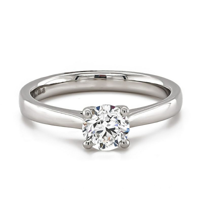 Rings |   Platinum Certificated D .80Ct Engagement Ring Jewellery Rings