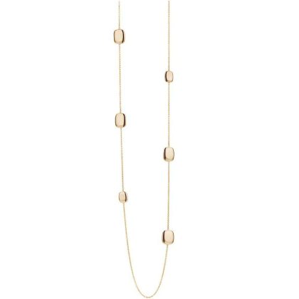 Necklaces & Pendants |   18Ct Rose Gold Scattered Pebble Long Necklace Jewellery Necklaces & Pendants